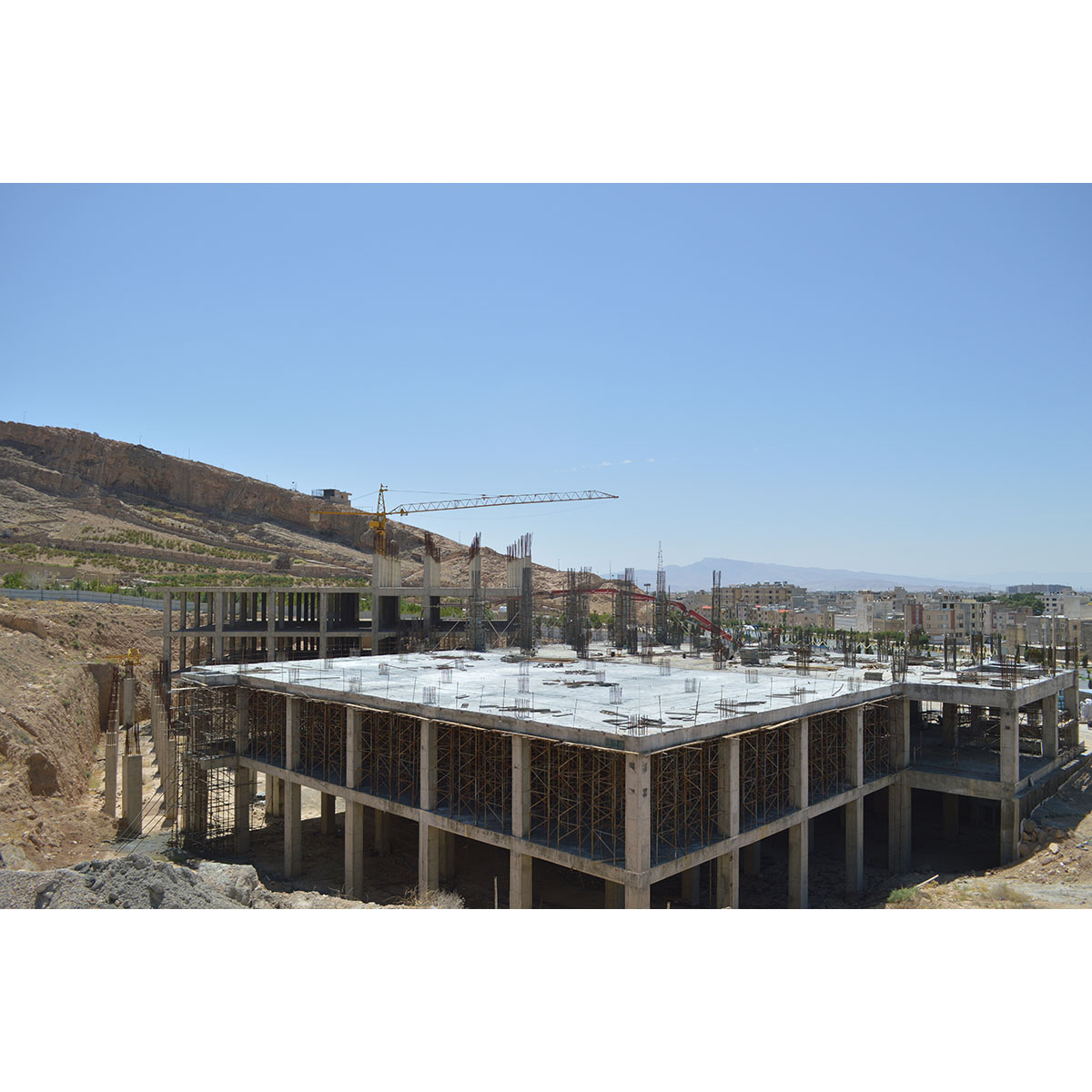 پیشرفت پروژه بیمارستان رسول اعظم شیراز /  مرداد 1401