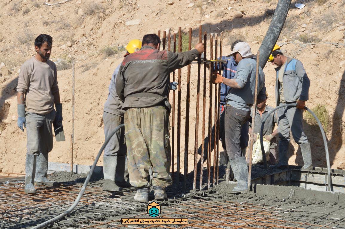 پیشرفت پروژه بیمارستان رسول اعظم شیراز / نیمه دوم آبان 1401