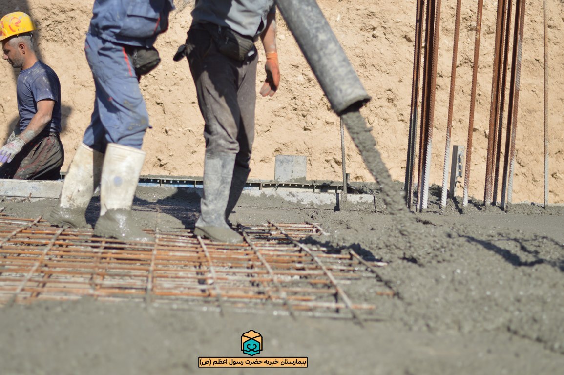 پیشرفت پروژه بیمارستان رسول اعظم شیراز / نیمه دوم آبان 1401