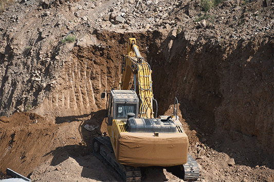 تصویر خبر پیشرفت عملیات خاکبرداری ضلع شمالی محوطه بیمارستان 
